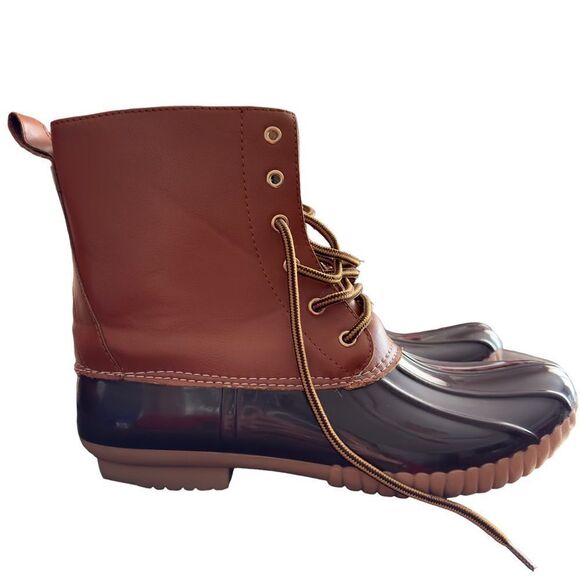 Cape Robbin Muriel Fashion Lace-Up Duck Boots Size 8 - Picture 2 of 16